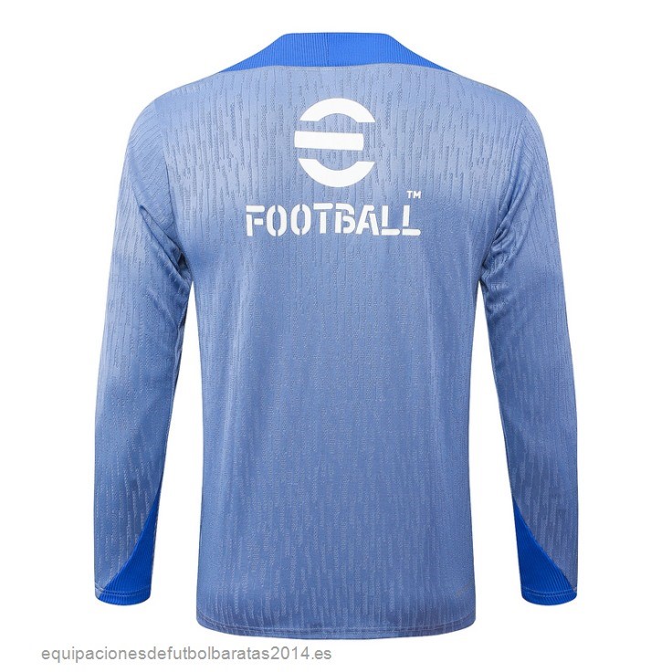 Nuevo Sudadera Entrenamiento Inter Milan 24/25 Azul Claro Baratas